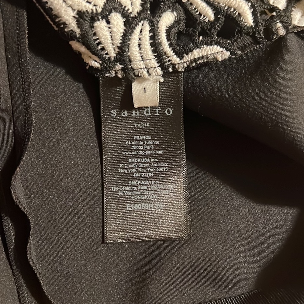 SANDRO Embroidered Lace Top - Picture 7 of 9